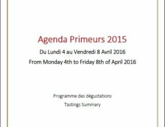 Primeurs 2015